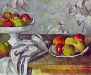 Paul Cezanne Stilleben mit apfeln und Fruchtschale France oil painting artist